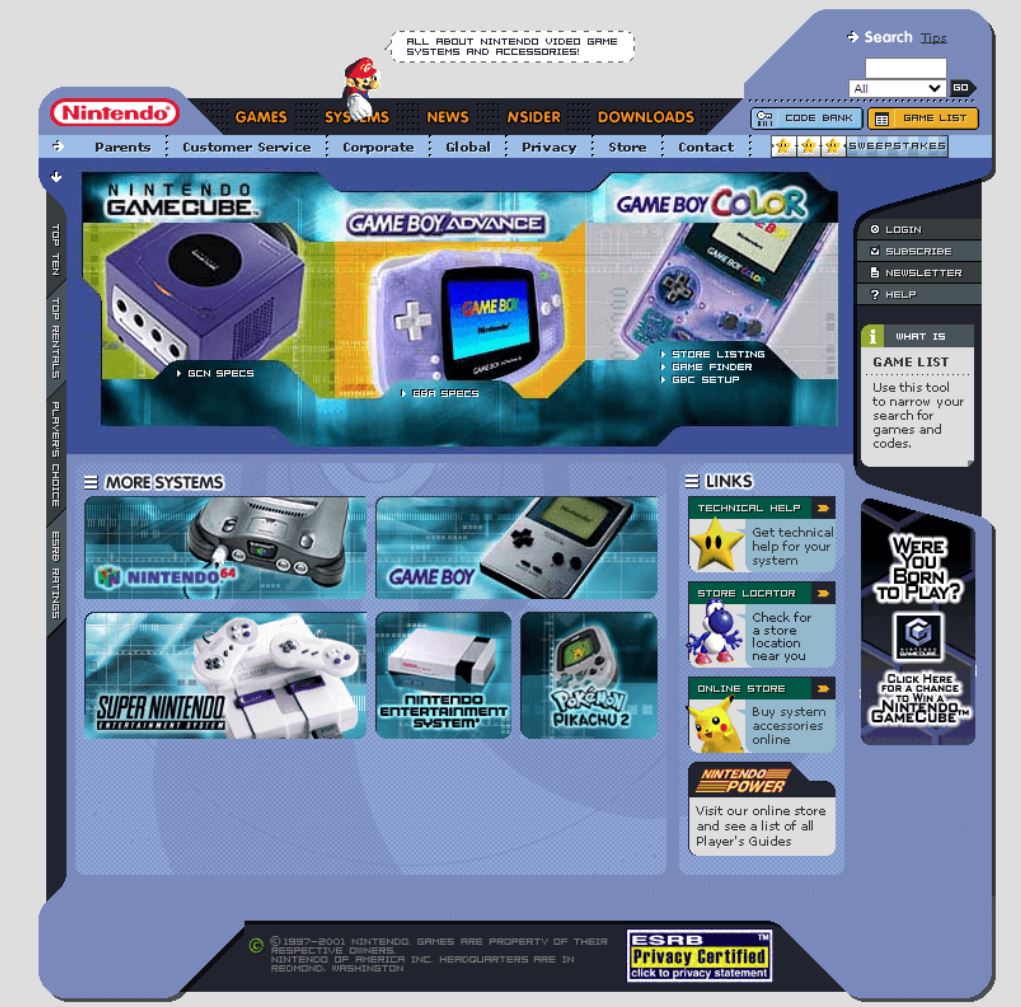 nintendo website 2001 all purple.JPG